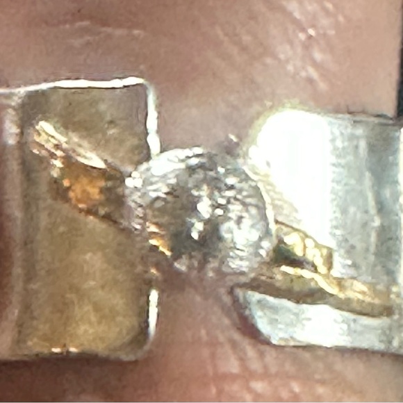 Sterling silver 10 karat gold handmade woman’s ring - Picture 2 of 3